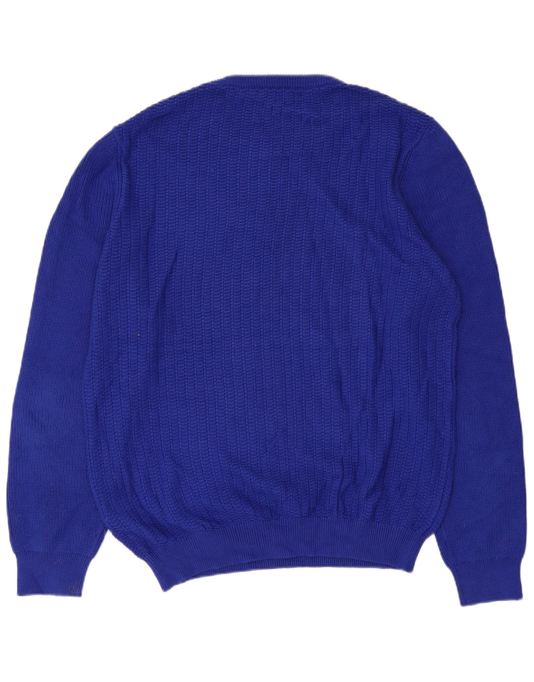 Reiss - Jersey de cuello redondo para hombre, talla grande, algodón azul