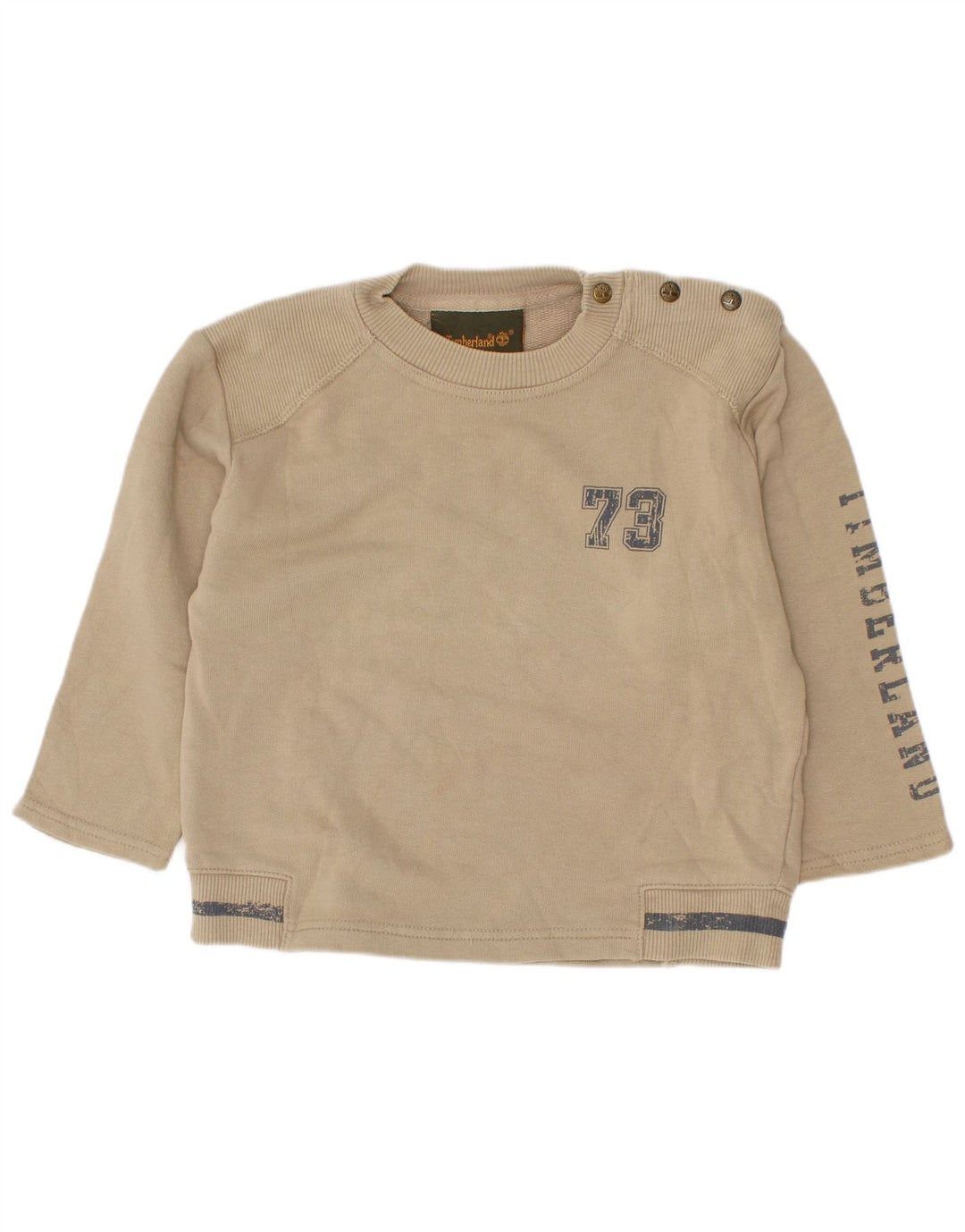 Timberland Sudadera Gráfica para Niños Jersey 2-3 Años Algodón Beige