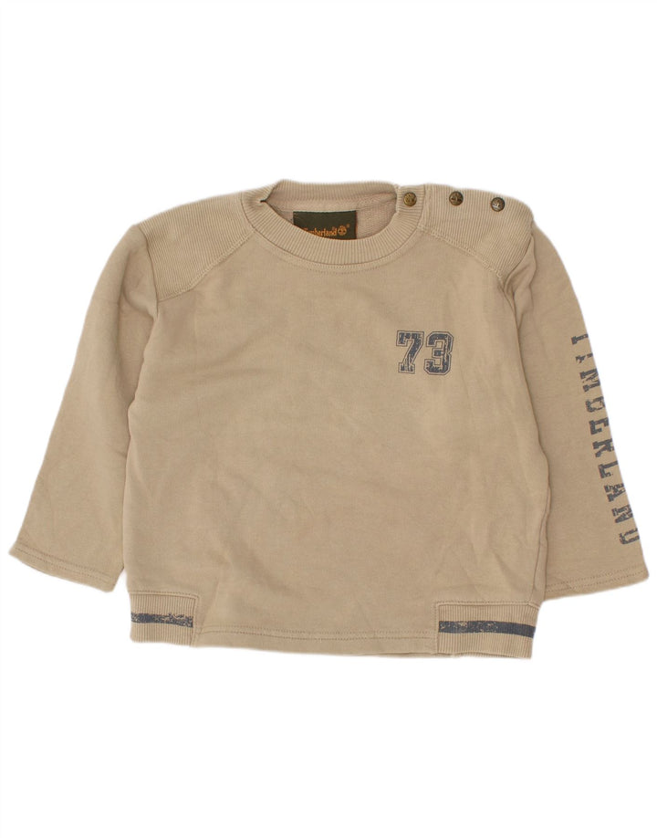Timberland Sudadera Gráfica para Niños Jersey 2-3 Años Algodón Beige