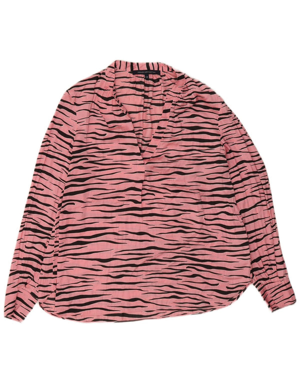 Blusa para mujer de French Connection UK 42 Estampado animal rosa mediano