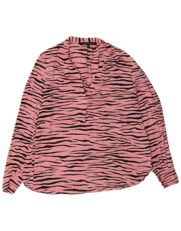 Blusa para mujer de French Connection UK 42 Estampado animal rosa mediano