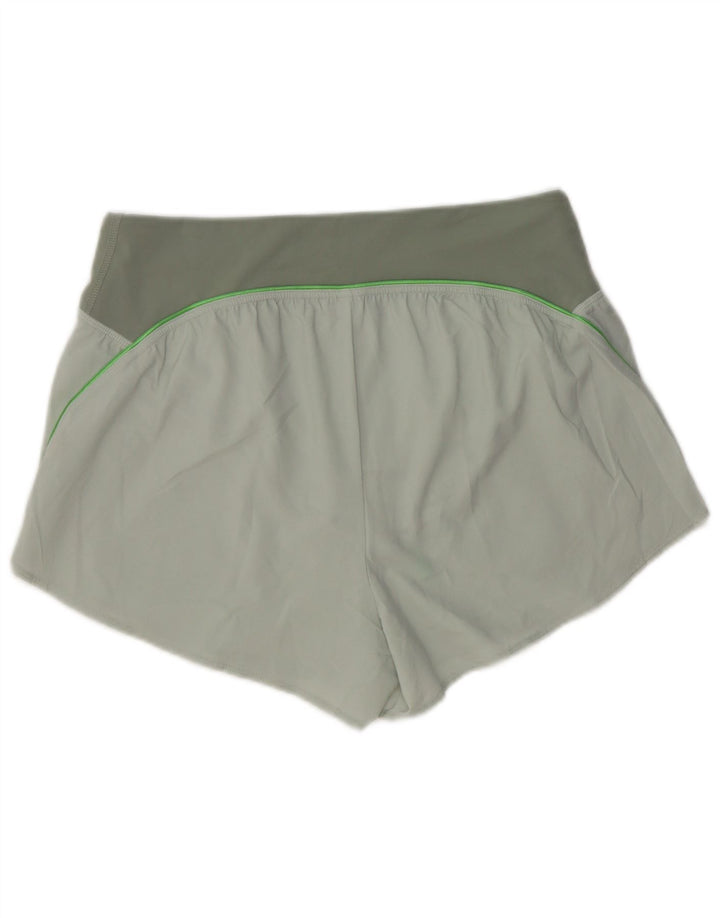 Under Armour Pantalones cortos deportivos para mujer UK 44 Grande Gris Colorblock Poliéster