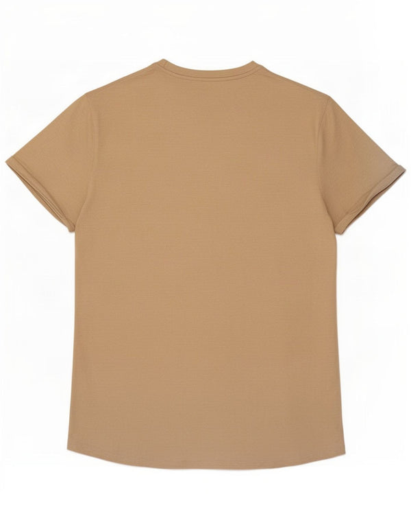 Guess Camiseta para hombre Top Small Beige Cotton