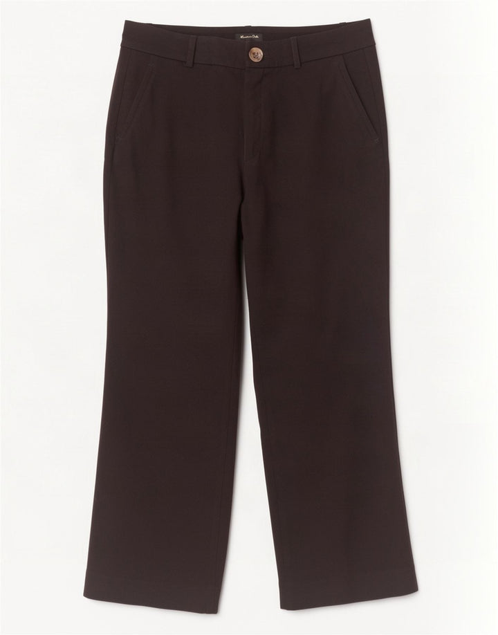 Massimo Dutti Pantalón Corto Recto Mujer EU 40 Medium W30 L24 Negro
