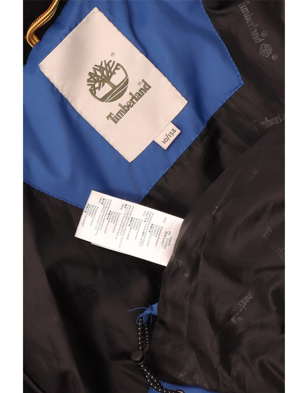Timberland Chaqueta Acolchada Con Capucha Niño 9-10 Años Azul Poliéster