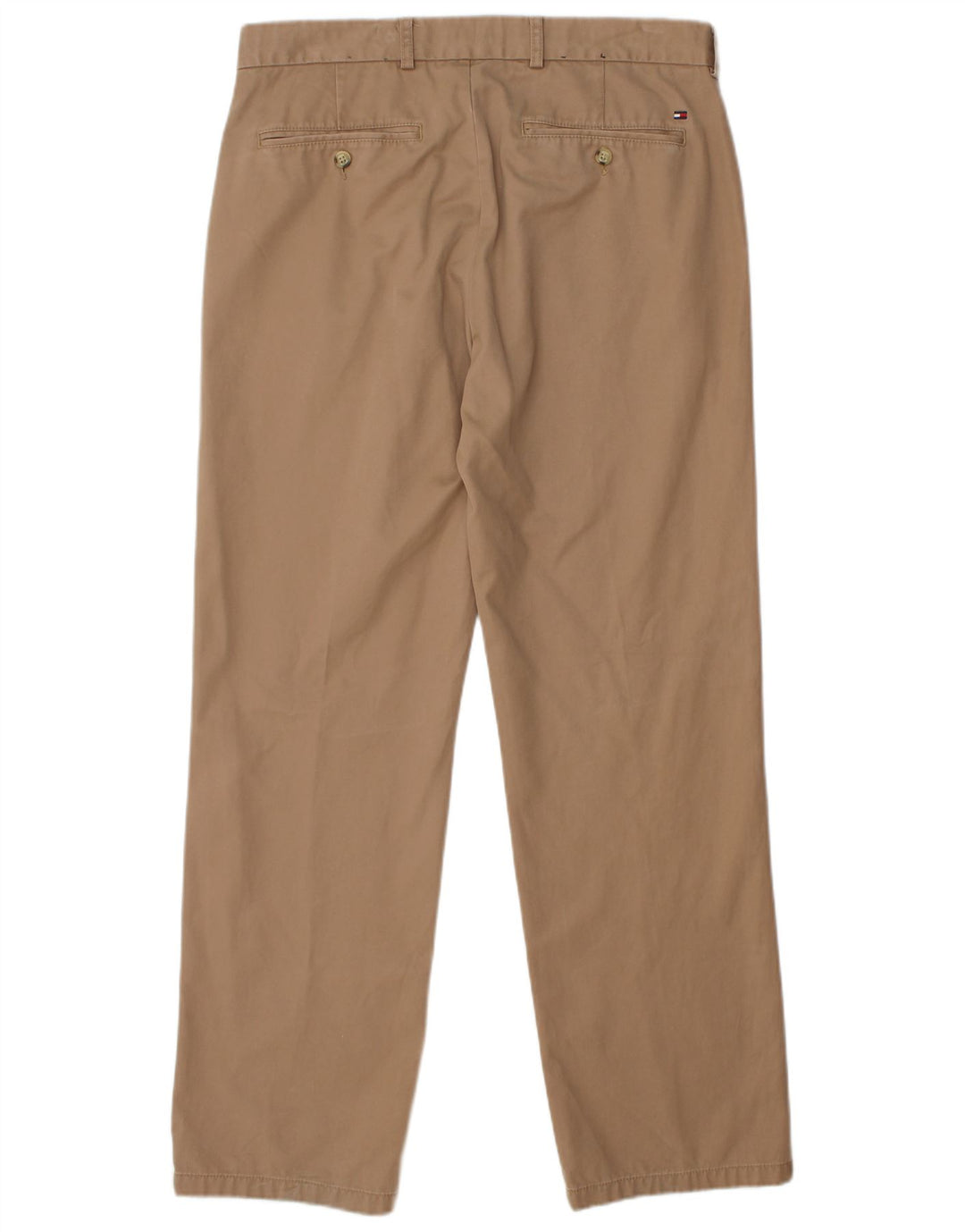 TOMMY HILFIGER Pantalón chino recto para hombre W34 L32 Algodón beige