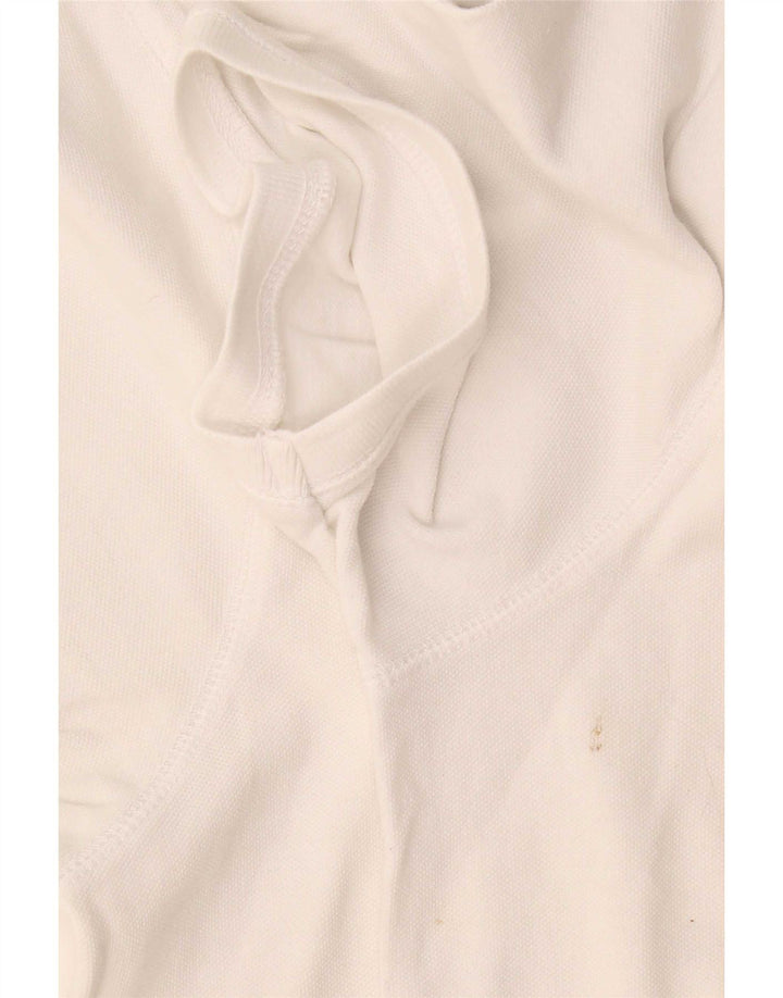Polo para hombre Fat Face XL Blanco Algodón