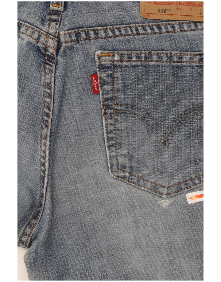 Levi's Jeans 518 Super Low Bootcut para mujer US 3 Small W28 L30 Algodón azul