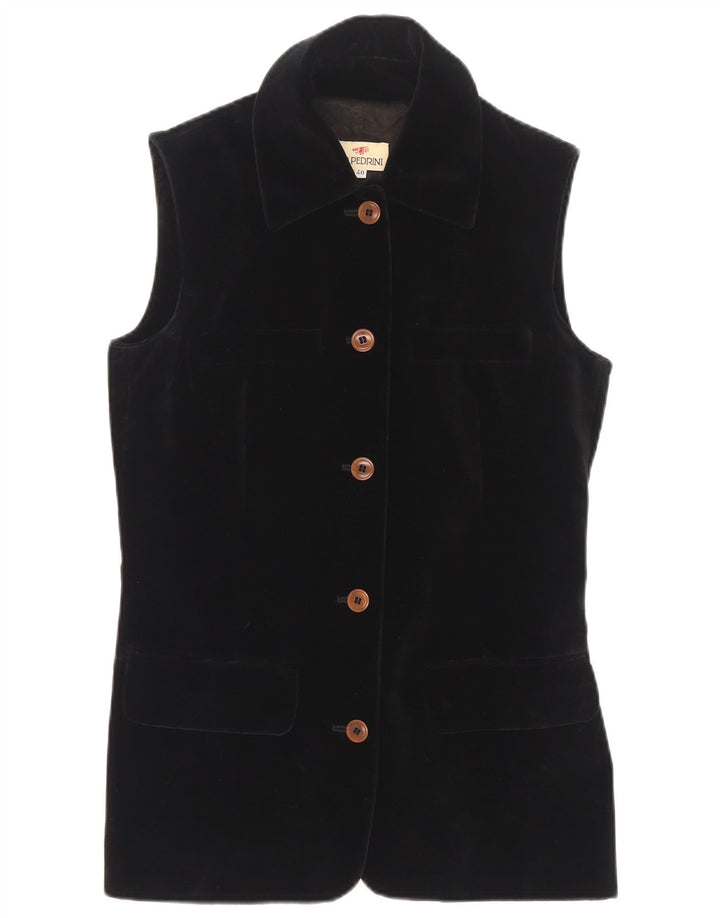 GB.PEDRINI Chaleco largo para mujer IT 40 Small Black