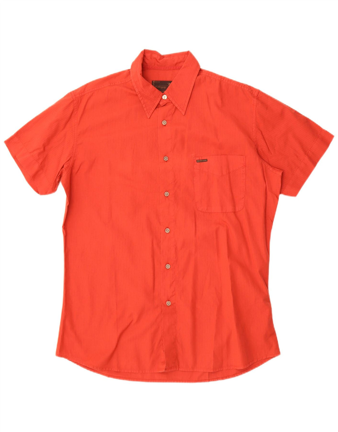 Marlboro Classics Camisa de manga corta para hombre grande de algodón rojo