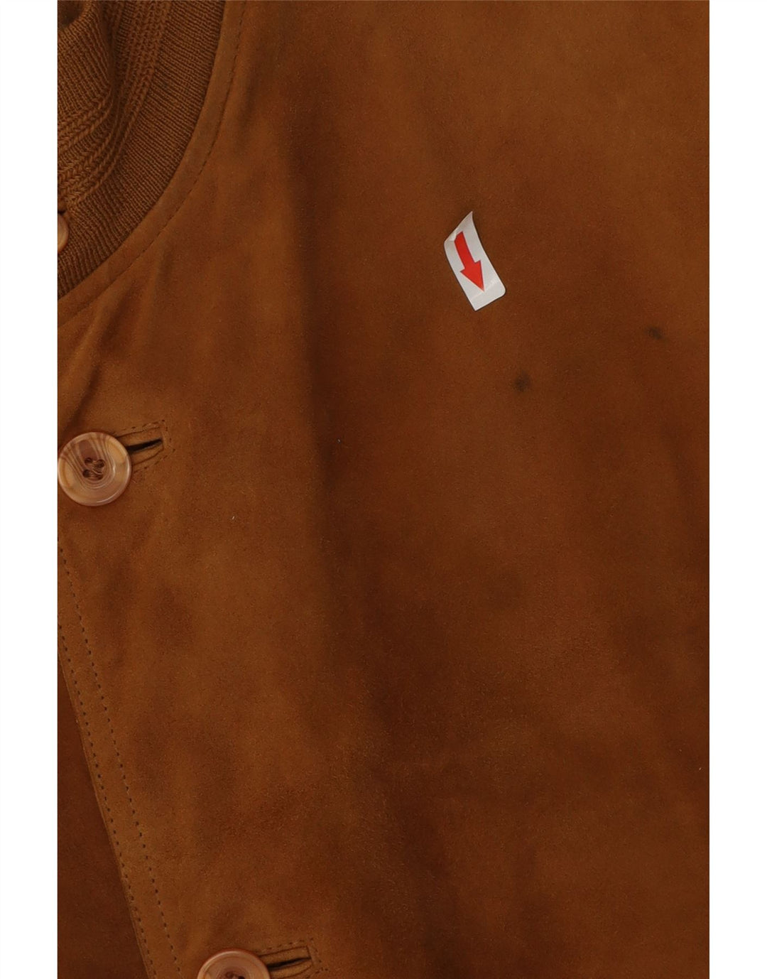 Vintage hombres ante bomber chaqueta IT 54 2XL cuero marrón