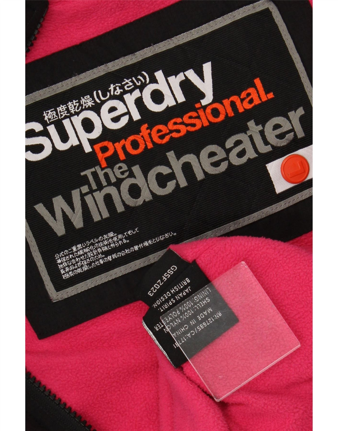 SUPERDRY Chaqueta cortavientos The Windcheater para mujer UK 40 Large Black