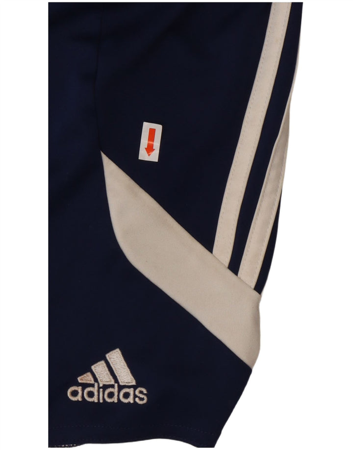 ADIDAS Pantalones cortos deportivos Climalite para niños 11-12 años Grande Azul marino
