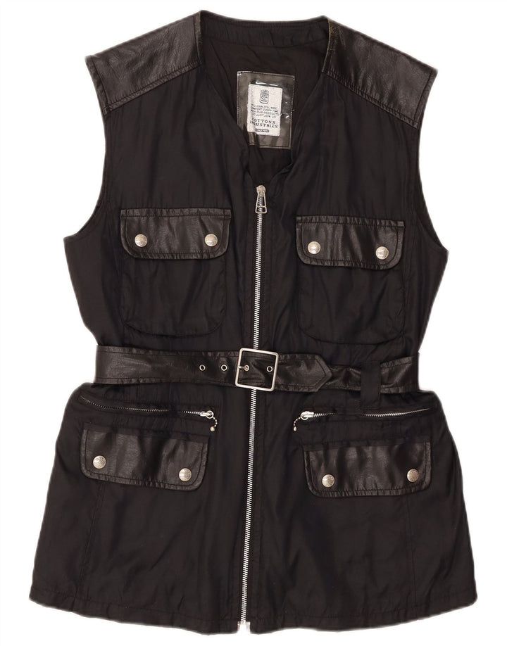 Cotton's Industries Chaleco utilitario para mujer UK 44 Mediano Poliamida negra