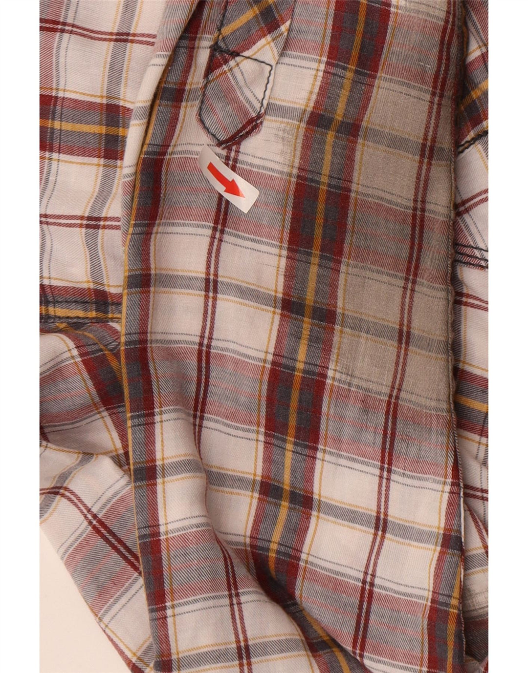 BKE Camisa De Franela De Cuadros XL Algodón A Cuadros Burdeos Hombre