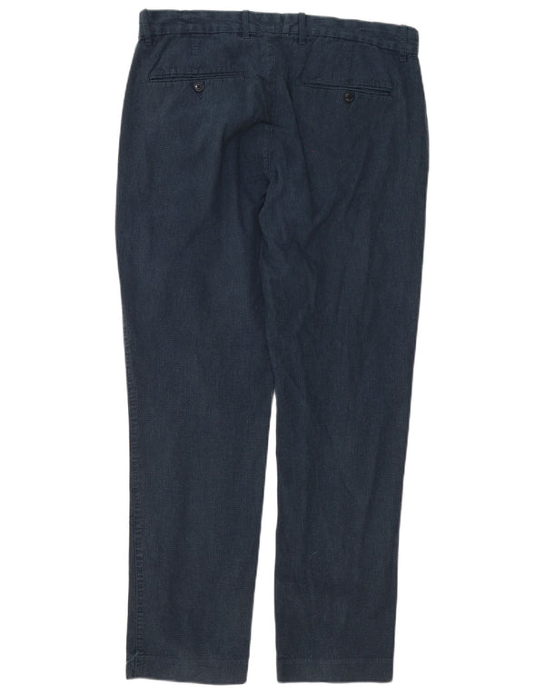 Gap Pantalón chino slim fit para hombre W32 L30 Algodón de pata de gallo azul marino