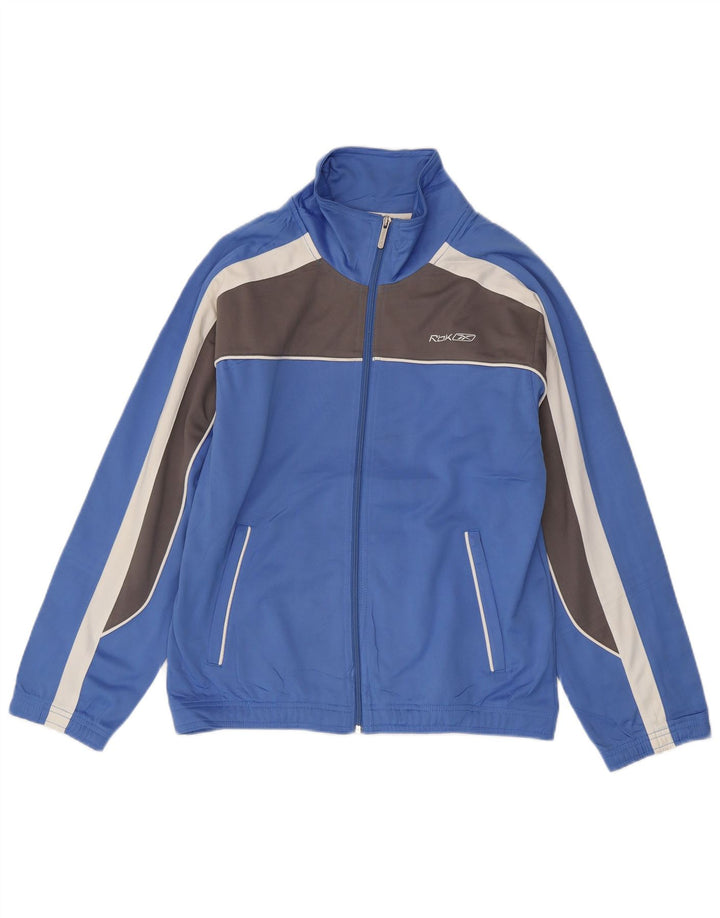 Reebok Hombre Chándal Top Jacket XS Azul Colorblock Poliéster
