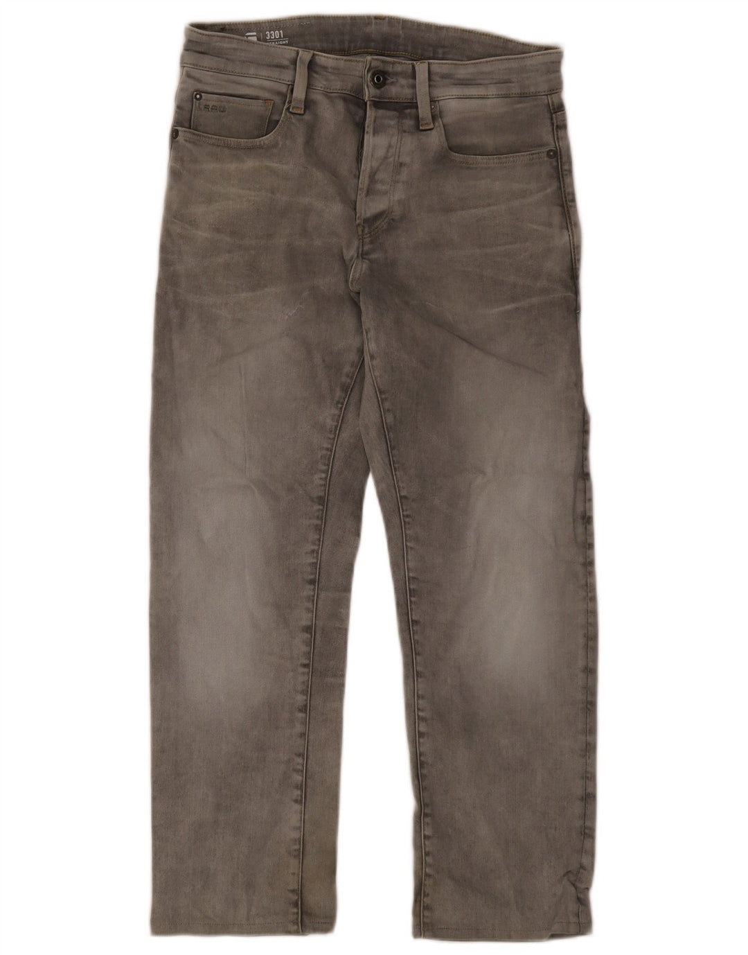 Vaqueros rectos para hombre G-Star W28 L26 Algodón gris