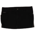 Calvin Klein Mini Falda Vaquera para Mujer W26 Pequeña Algodón Negro