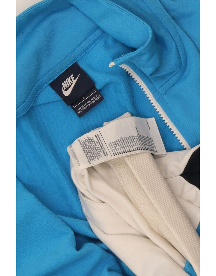 NIKE Hombre Chándal Top Jacket Large Azul Colorblock Poliéster