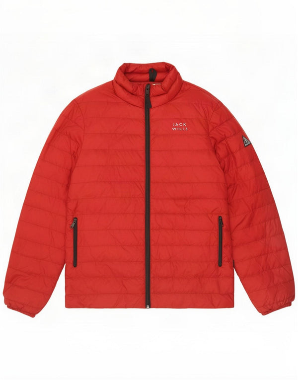 Jack Wills Chaqueta acolchada para hombre ES 38 Medium Red Polyamide