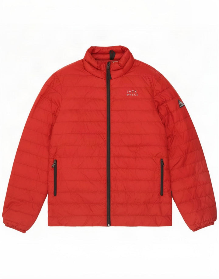 Jack Wills Chaqueta acolchada para hombre ES 38 Medium Red Polyamide