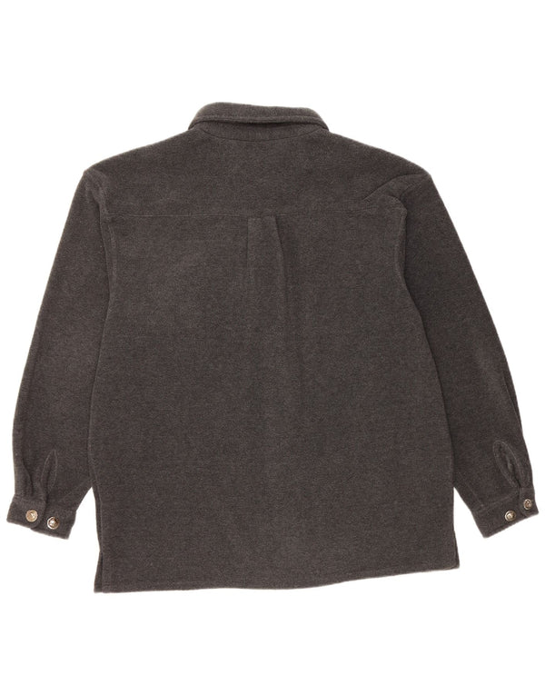 DANILO Camisa de forro polar para hombre UK 40 Grande Gris Poliéster