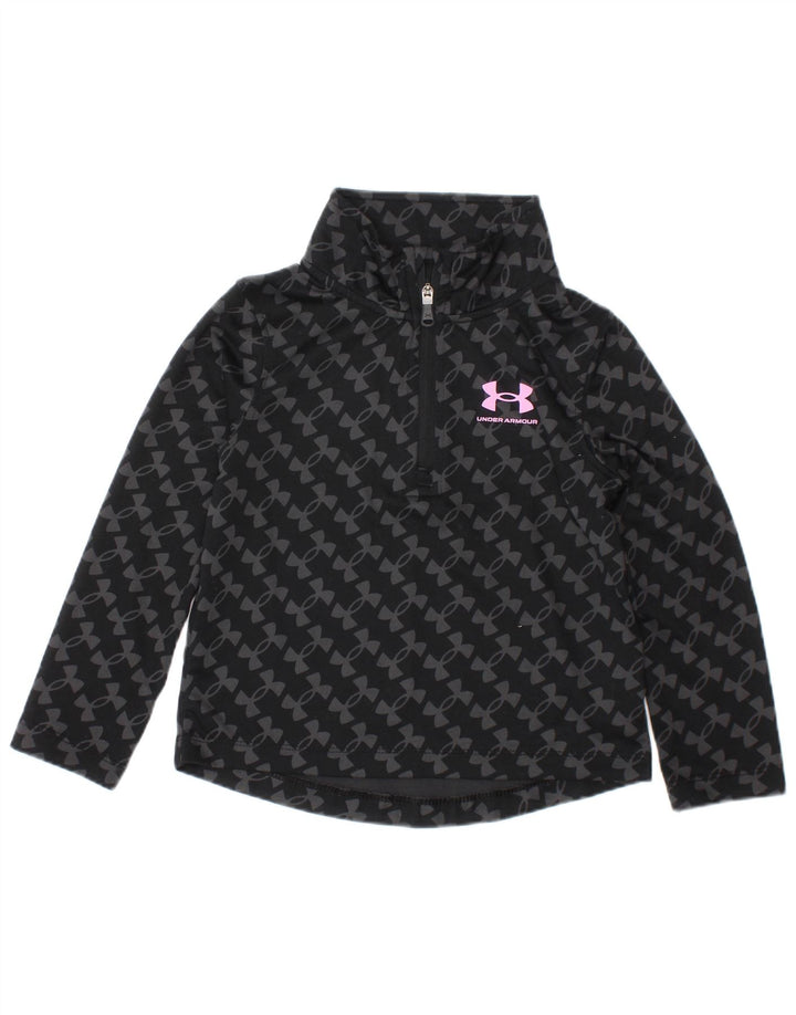 Under Armour - Chándal para bebé niña, 12 a 18 meses, color negro