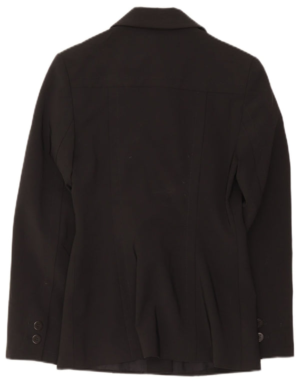 Karen Millen Chaqueta tipo blazer con 1 botón para mujer UK 8 Small Poliéster negro