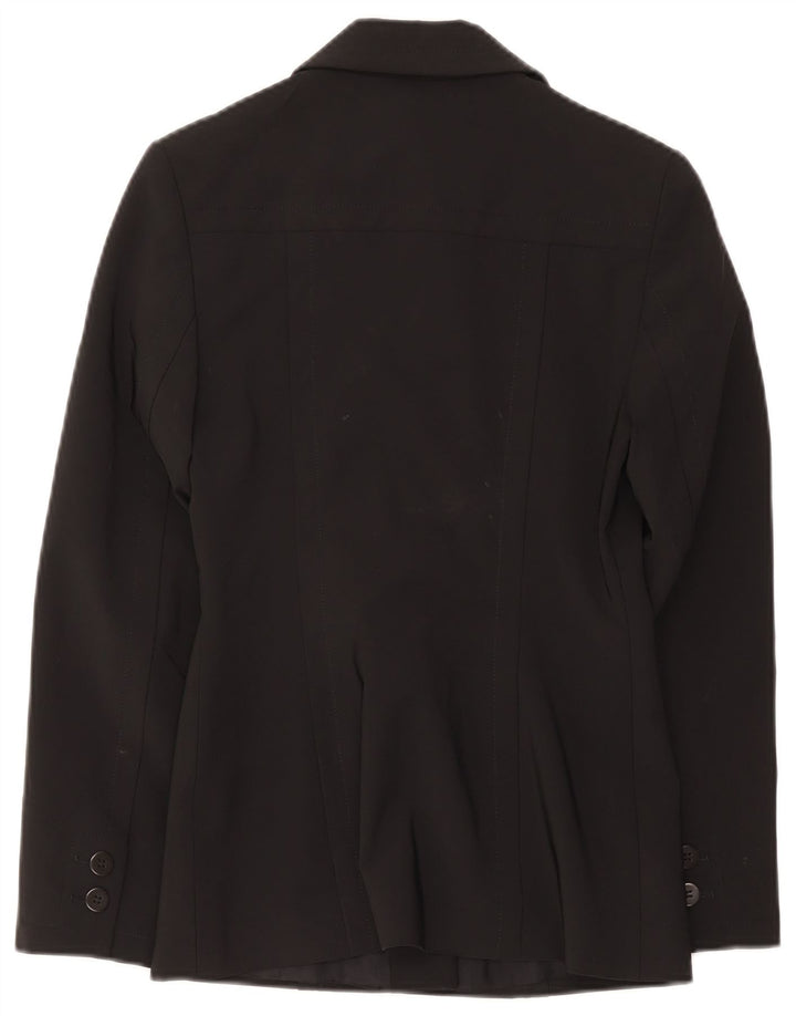 Karen Millen Chaqueta tipo blazer con 1 botón para mujer UK 8 Small Poliéster negro