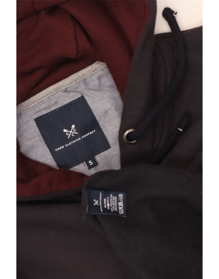 Crew Clothing Suéter con capucha y cremallera para hombre Pequeño Poliéster azul marino