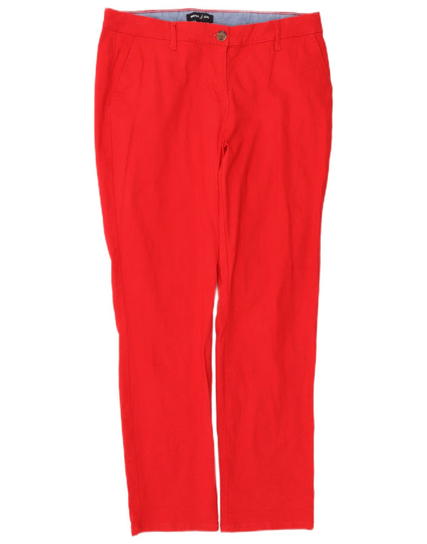 Nautica Pantalones chinos delgados para mujer US 8 Medium W30 L28 Algodón rojo