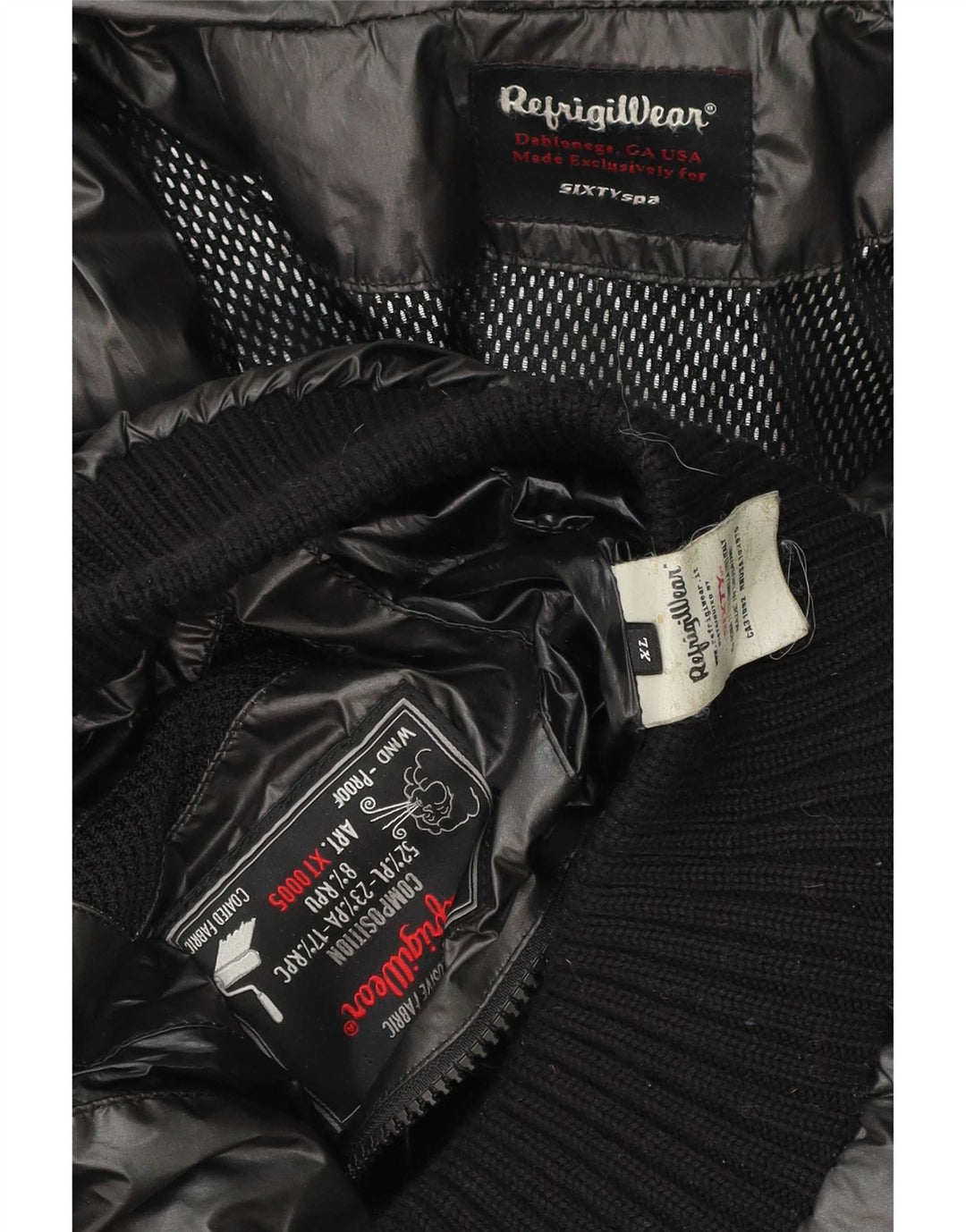 Refrigiwear Chaqueta acolchada con capucha Sixty para hombre UK 42 XL Poliéster gris
