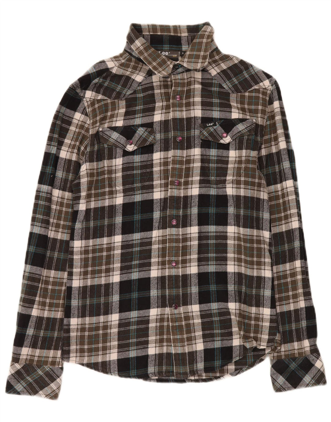 LEE Camisa De Franela De Algodón A Cuadros Pequeños Multicolor Hombre