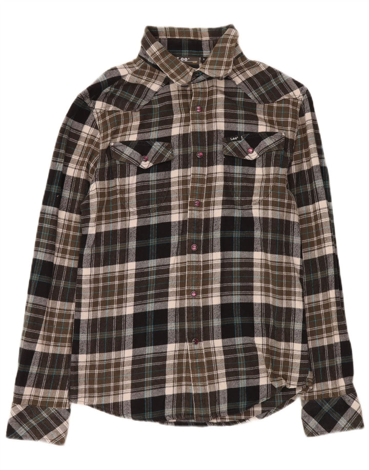 LEE Camisa De Franela De Algodón A Cuadros Pequeños Multicolor Hombre