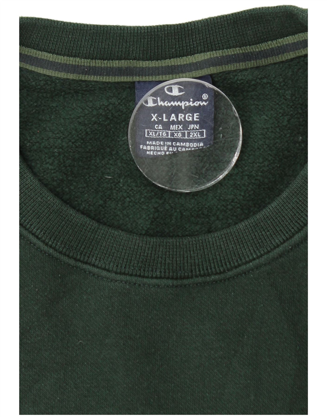 CHAMPION Sudadera gráfica para hombre Jumper XL Algodón verde