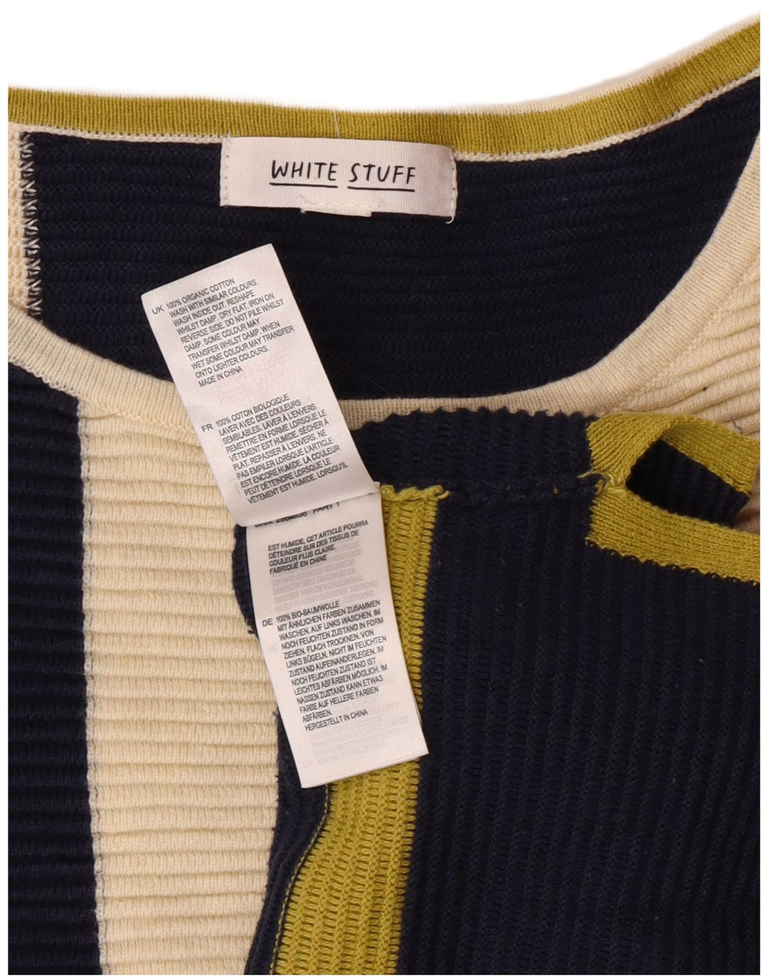 WHITE STUFF Jersey con Cuello Barco para Mujer UK 40 XL Multicolor