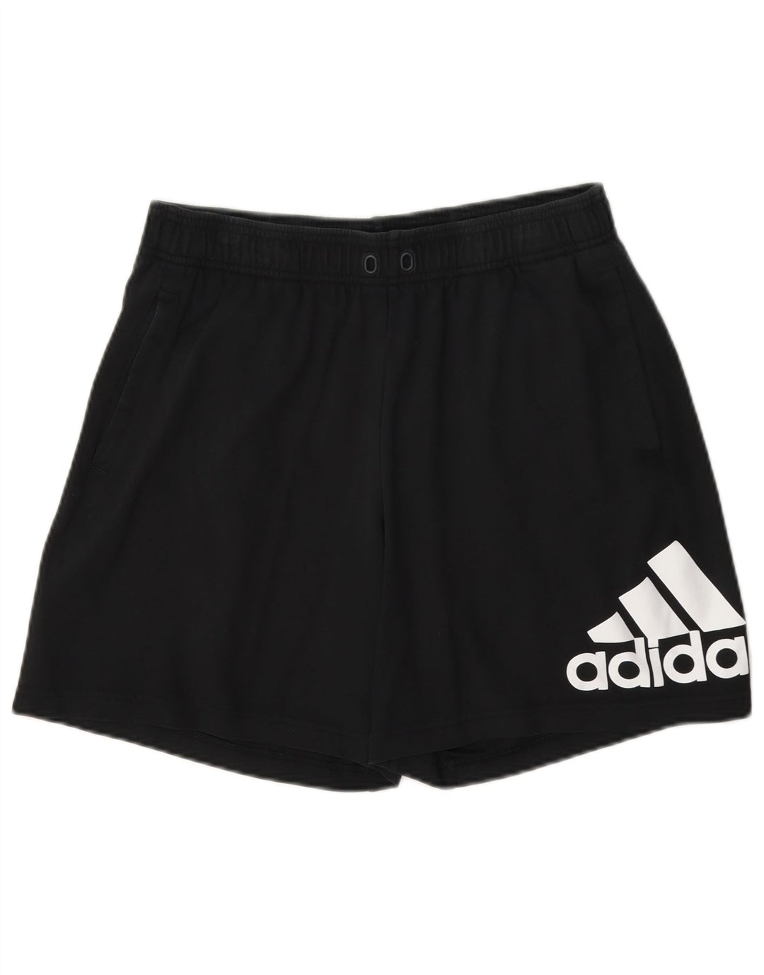 Adidas Pantalones cortos deportivos gráficos para hombre Algodón negro mediano