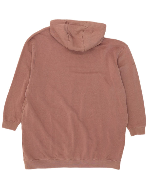 Nike - Sudadera con capucha para mujer, extragrande, larga, con gráfico, talla 40, color marrón medio