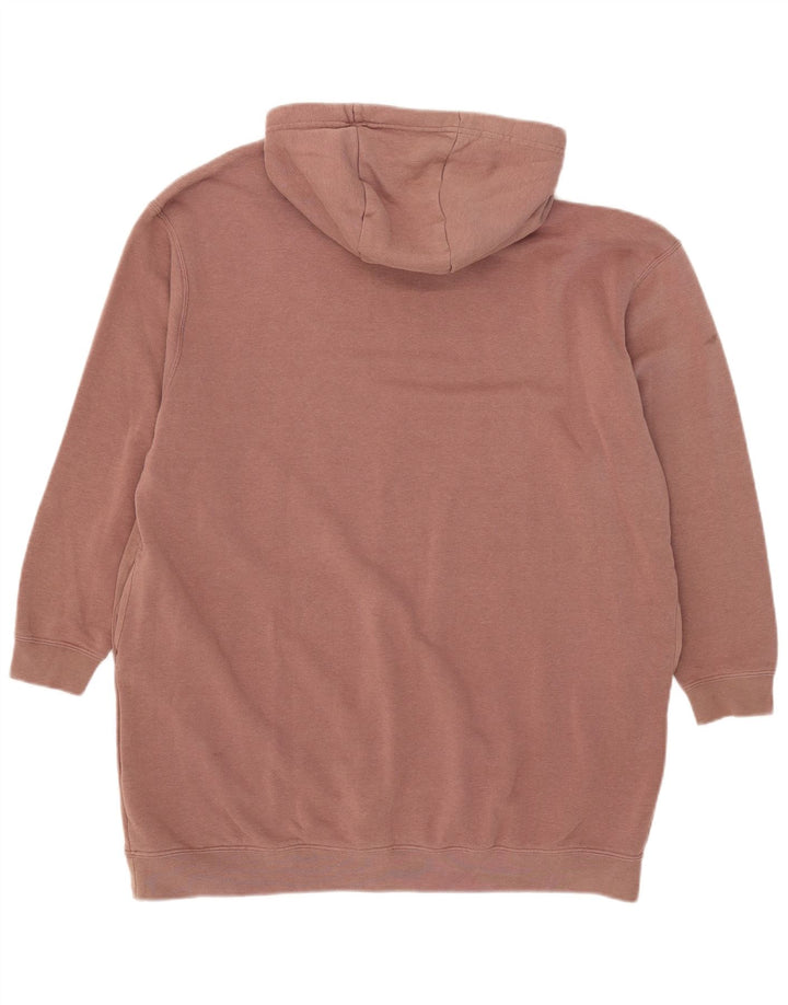 Nike - Sudadera con capucha para mujer, extragrande, larga, con gráfico, talla 40, color marrón medio