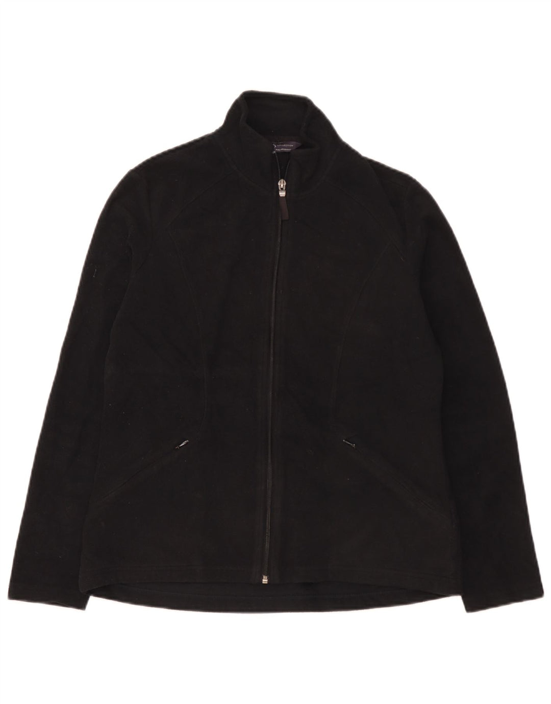 Marks & Spencer Chaqueta polar para mujer UK 12 Mediana Poliéster negro