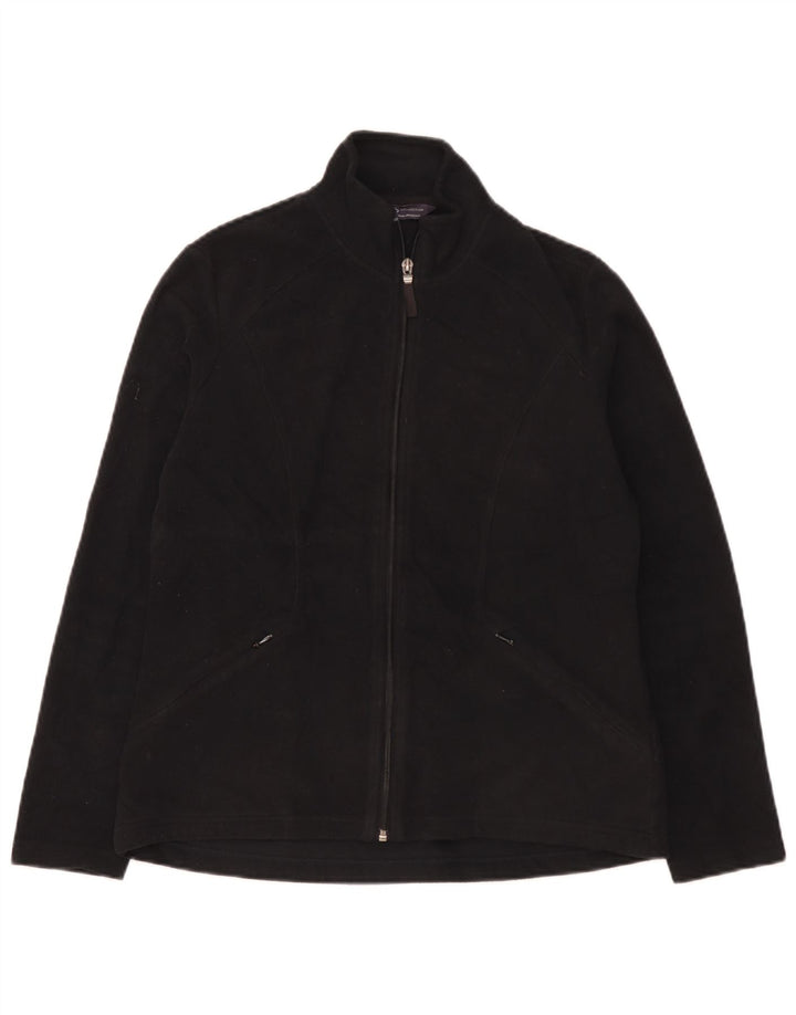 Marks & Spencer Chaqueta polar para mujer UK 12 Mediana Poliéster negro