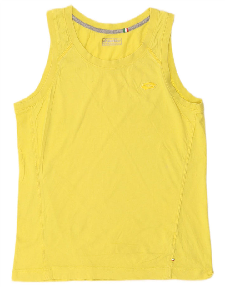 LOTTO Camiseta sin mangas para mujer UK 44 L Amarillo