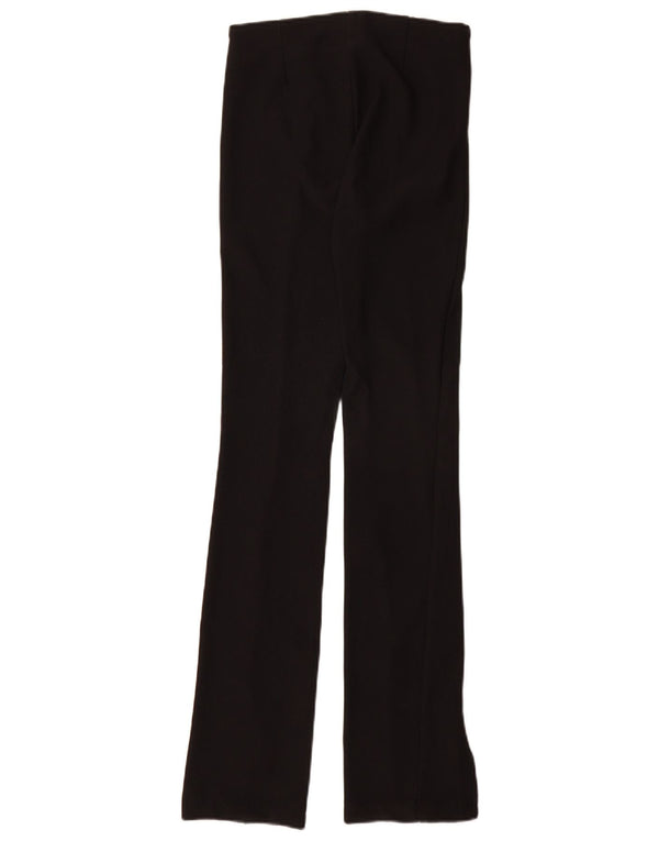 Zara Mujer Leggings Acampanados Reino Unido 6 XS Negro