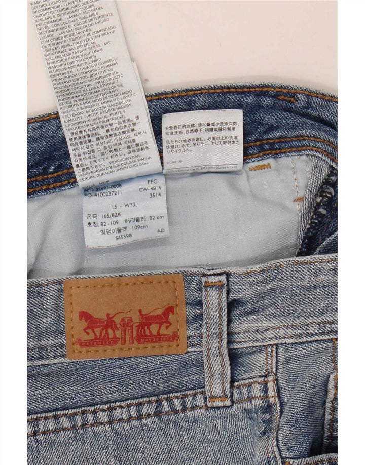 Levi's Shorts De Mezclilla Mujer W32 Large Algodón Azul