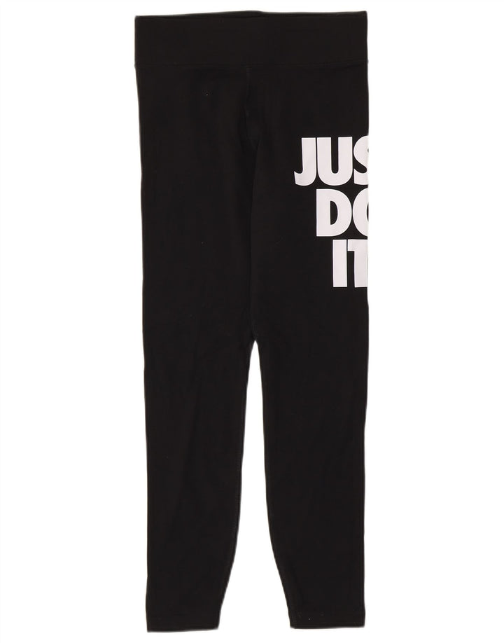 Nike Leggings gráficos para mujer UK 8 Small Algodón negro