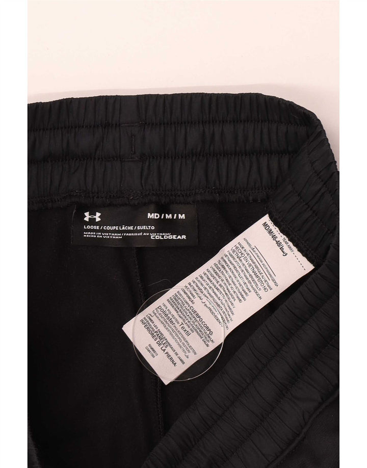 Under Armour Pantalones de chándal con estampado Cold Gear para hombre, talla mediana, negro