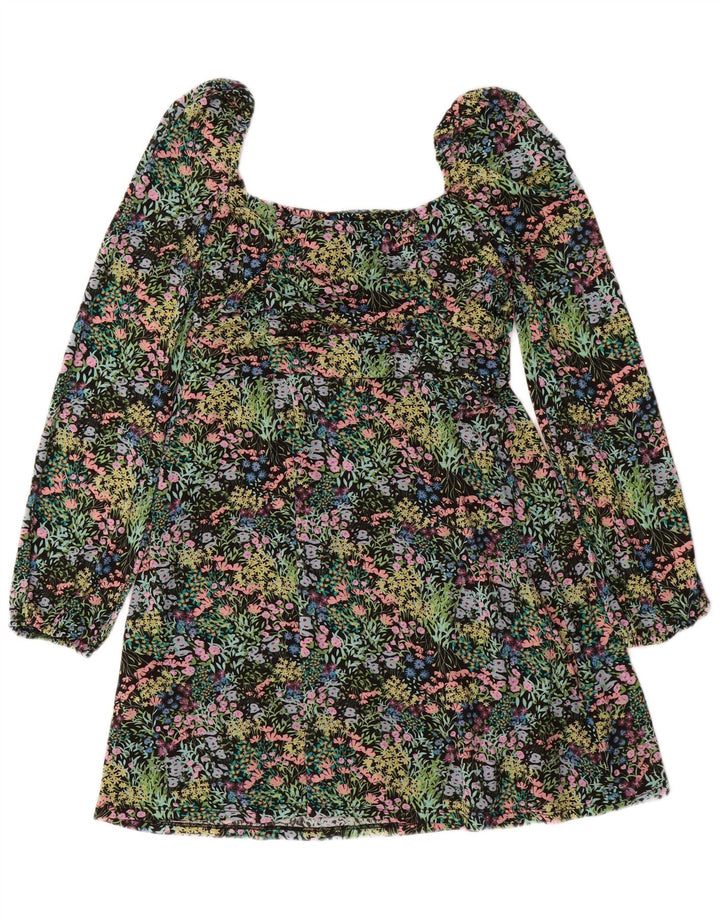 Topshop Vestido con hombros descubiertos para mujer Reino Unido 44 Grande Multicolor Floral