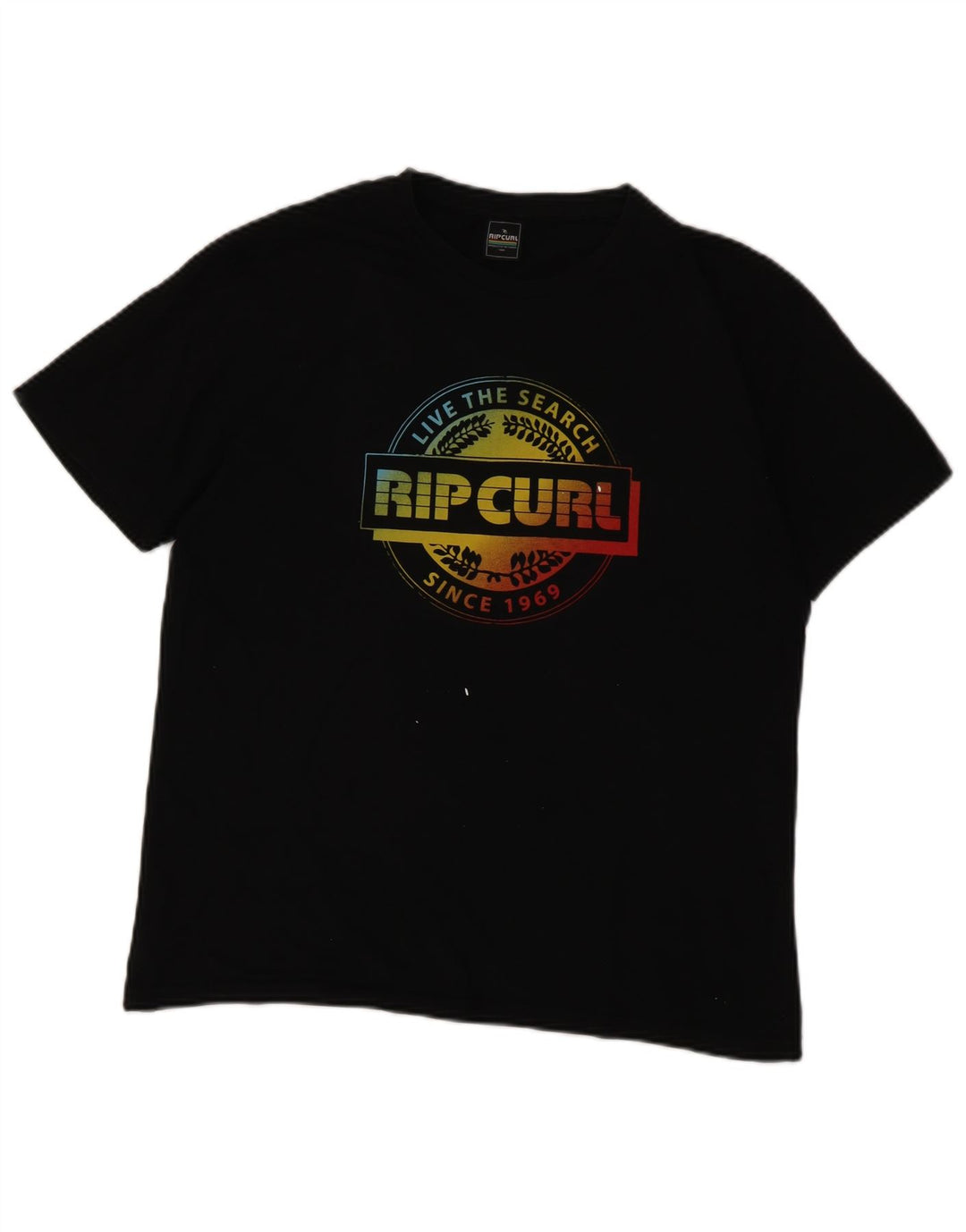 Rip Curl - Camiseta gráfica para hombre, parte superior de algodón negro mediano
