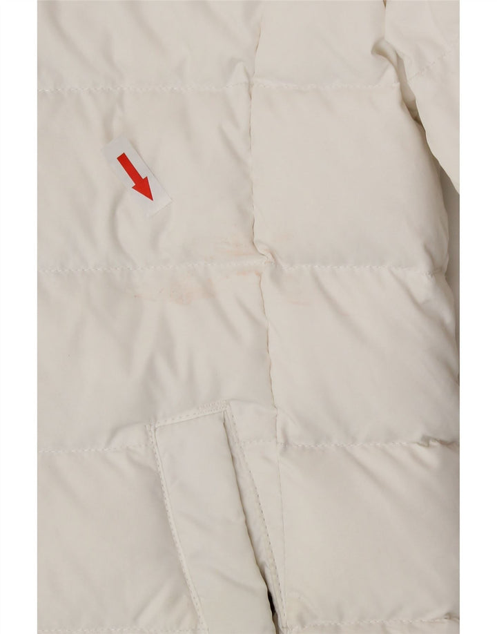 Tommy Hilfiger Chaqueta acolchada para mujer UK 6 XS Poliéster blanco